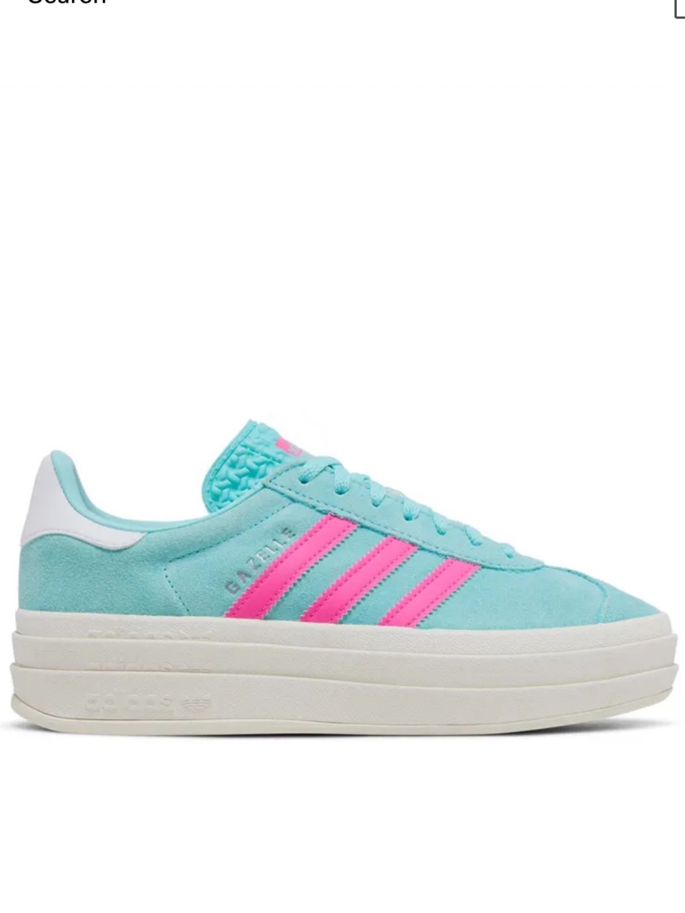 adidas Gazelle Bold Flash Aqua Lucid Pink